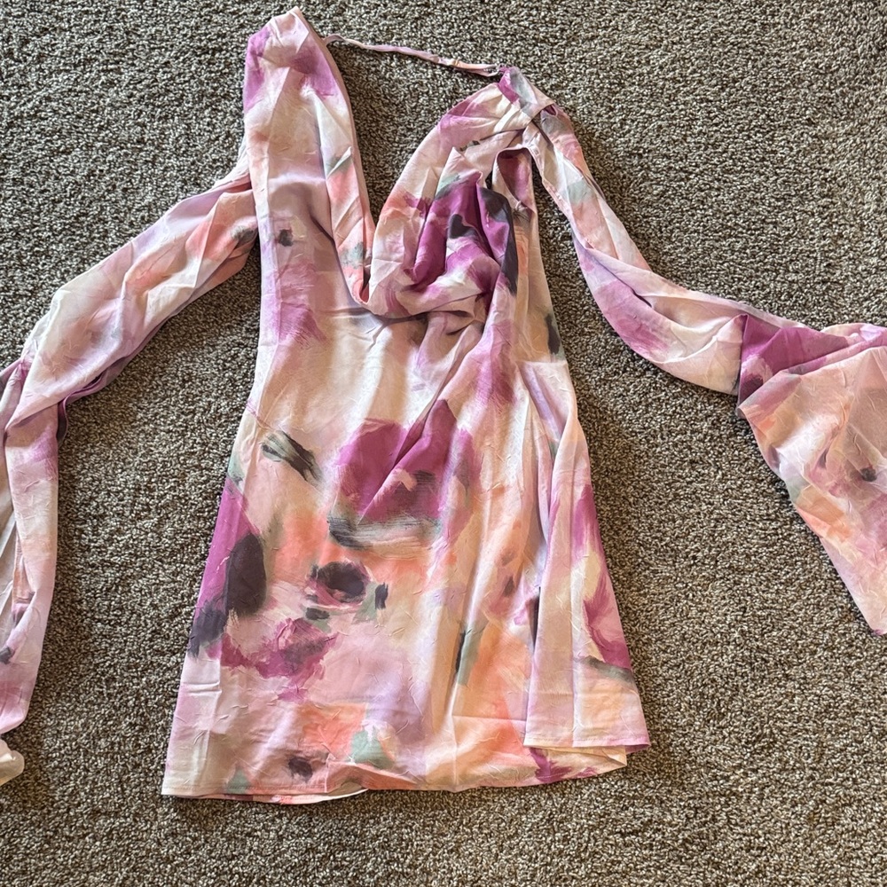 Lulus siya lilac cowl neck dress - Picture 3 of 8
